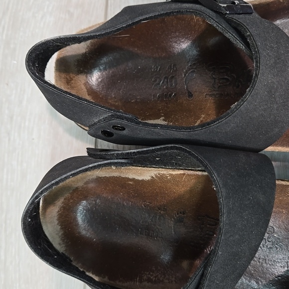 Birkis By Birkenstock Women Ankle Leather Flats Sandals Sz 37/6 Narrow - Picture 5 of 16